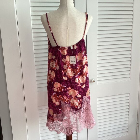 NWT Intimately Free People Sun Fade Floral Slip Dress Lace Size M - Picture 5 of 16